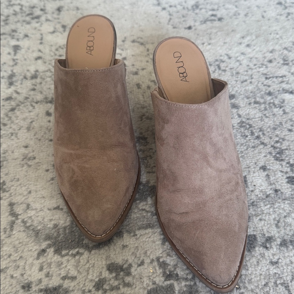 Abound Taupe Suede Mules